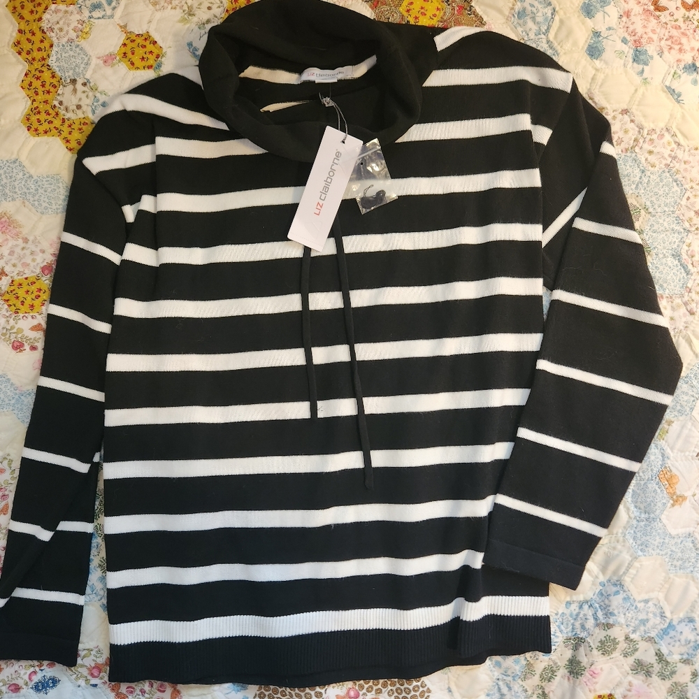 Liz Claiborne Striped Sweater NWT Size Small